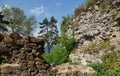 Khust from the height of the castle mountain Royalty Free Stock Photo